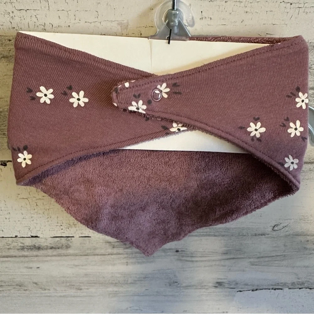 Baby Bib Bandana Flowers NEW